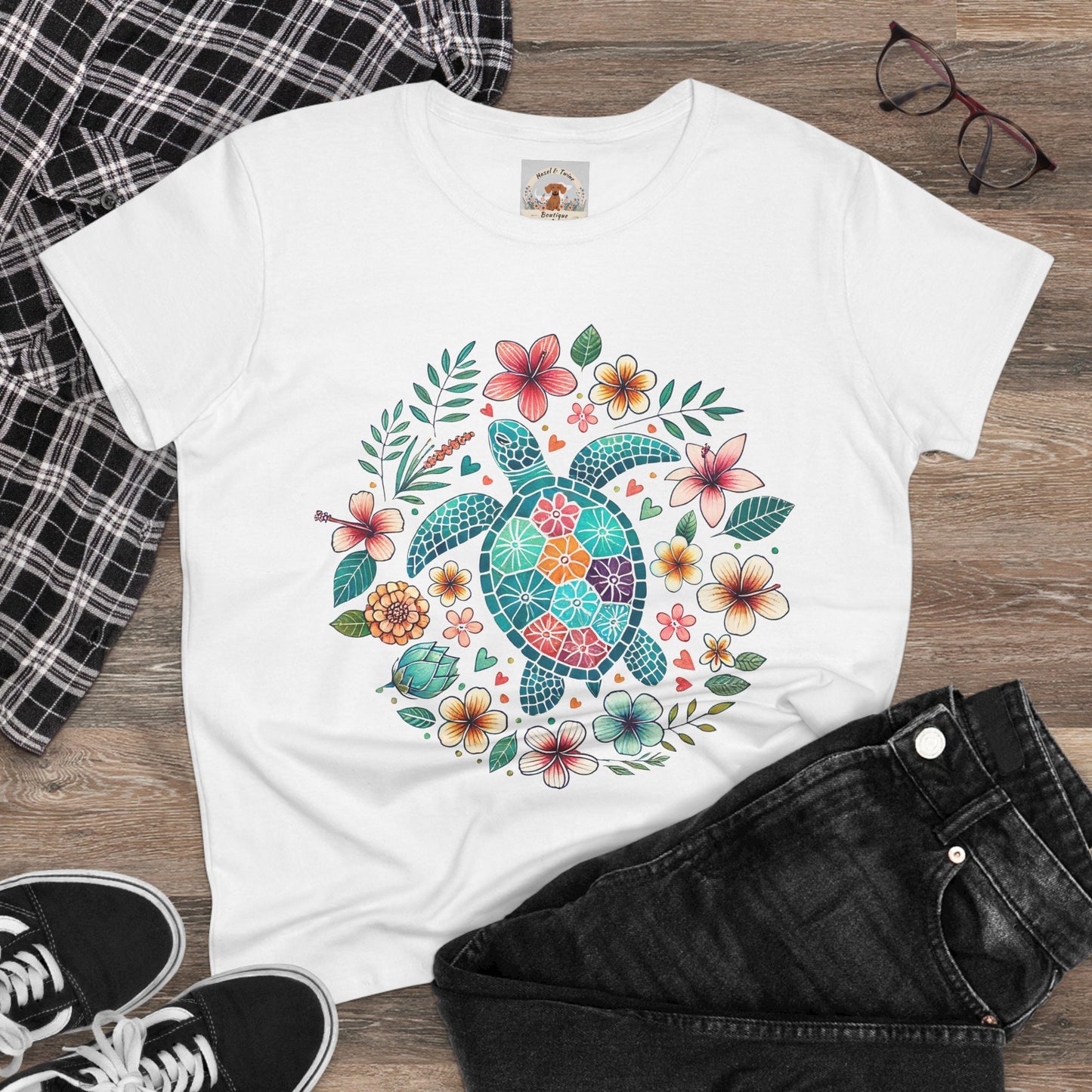 Turtle in Bloom Tee