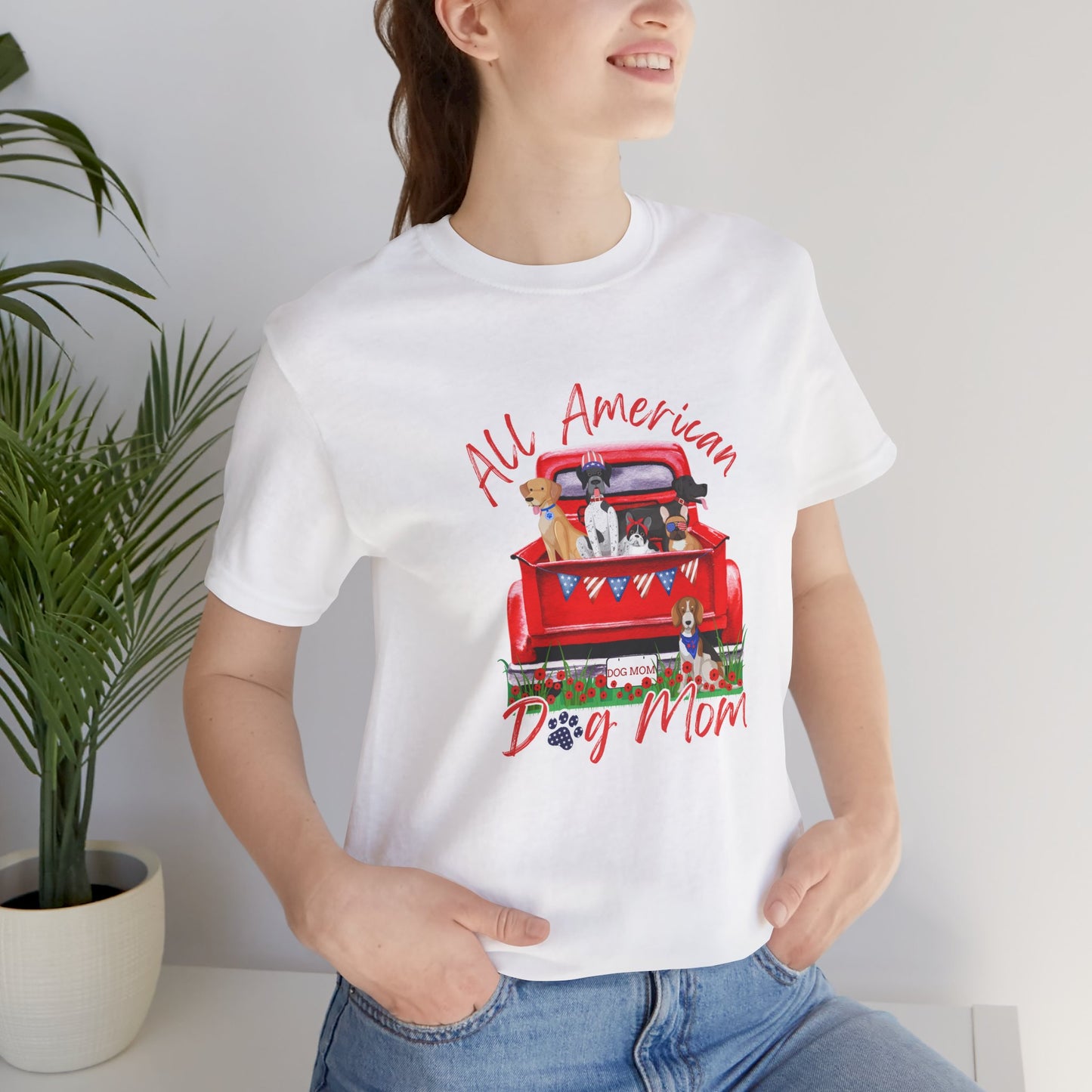 All-American Dog Mom Tee