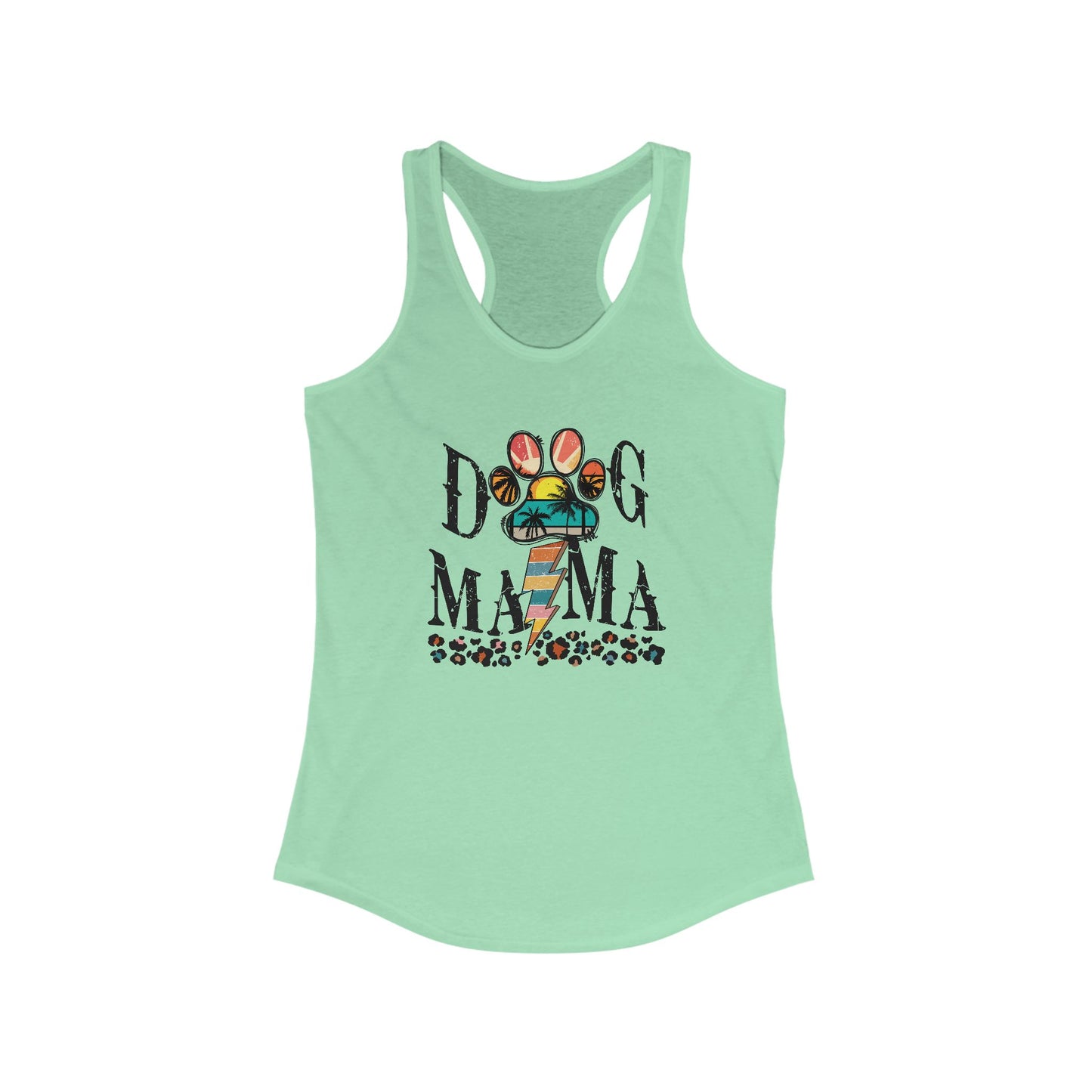 Summer Dog Mama Racerback Tank