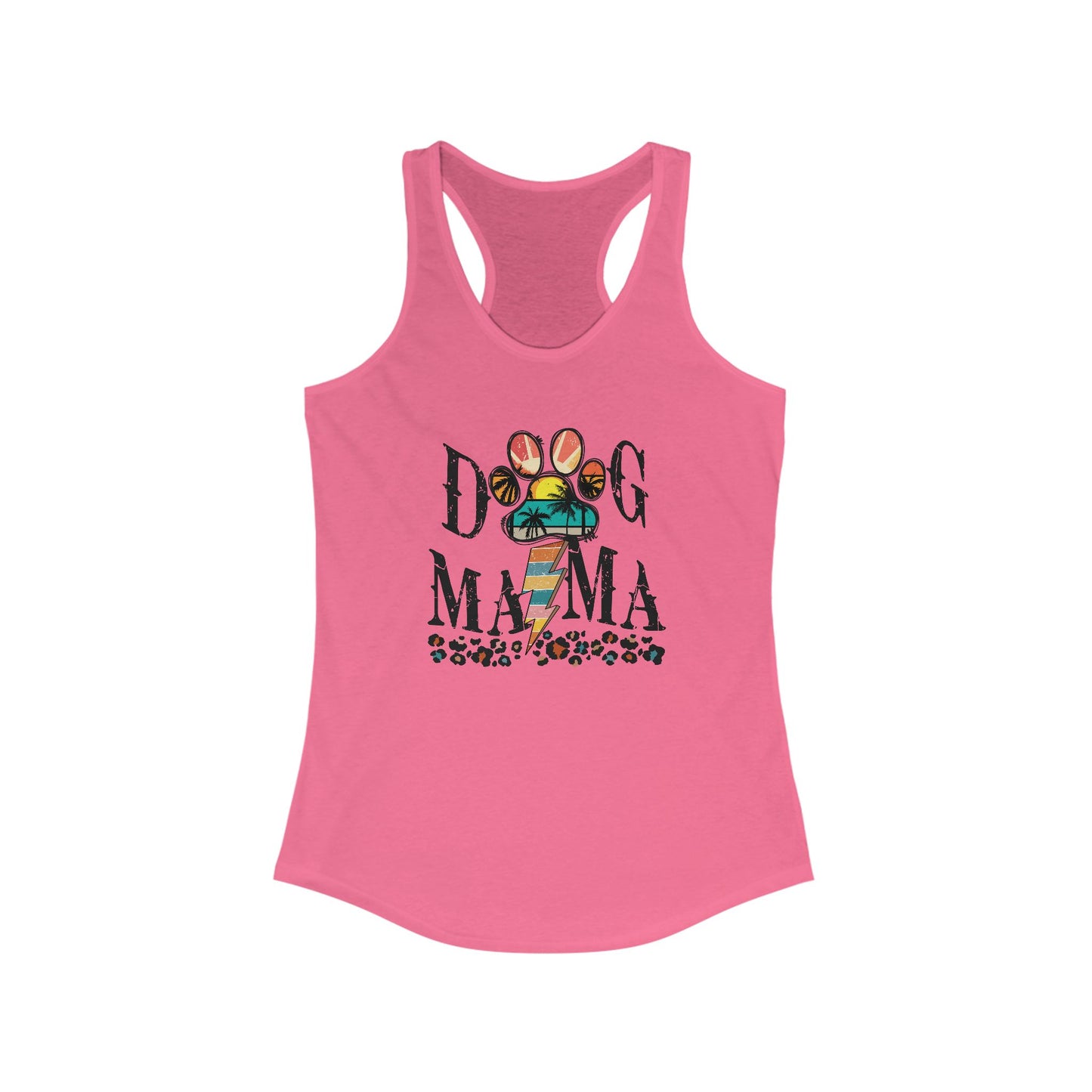 Summer Dog Mama Racerback Tank