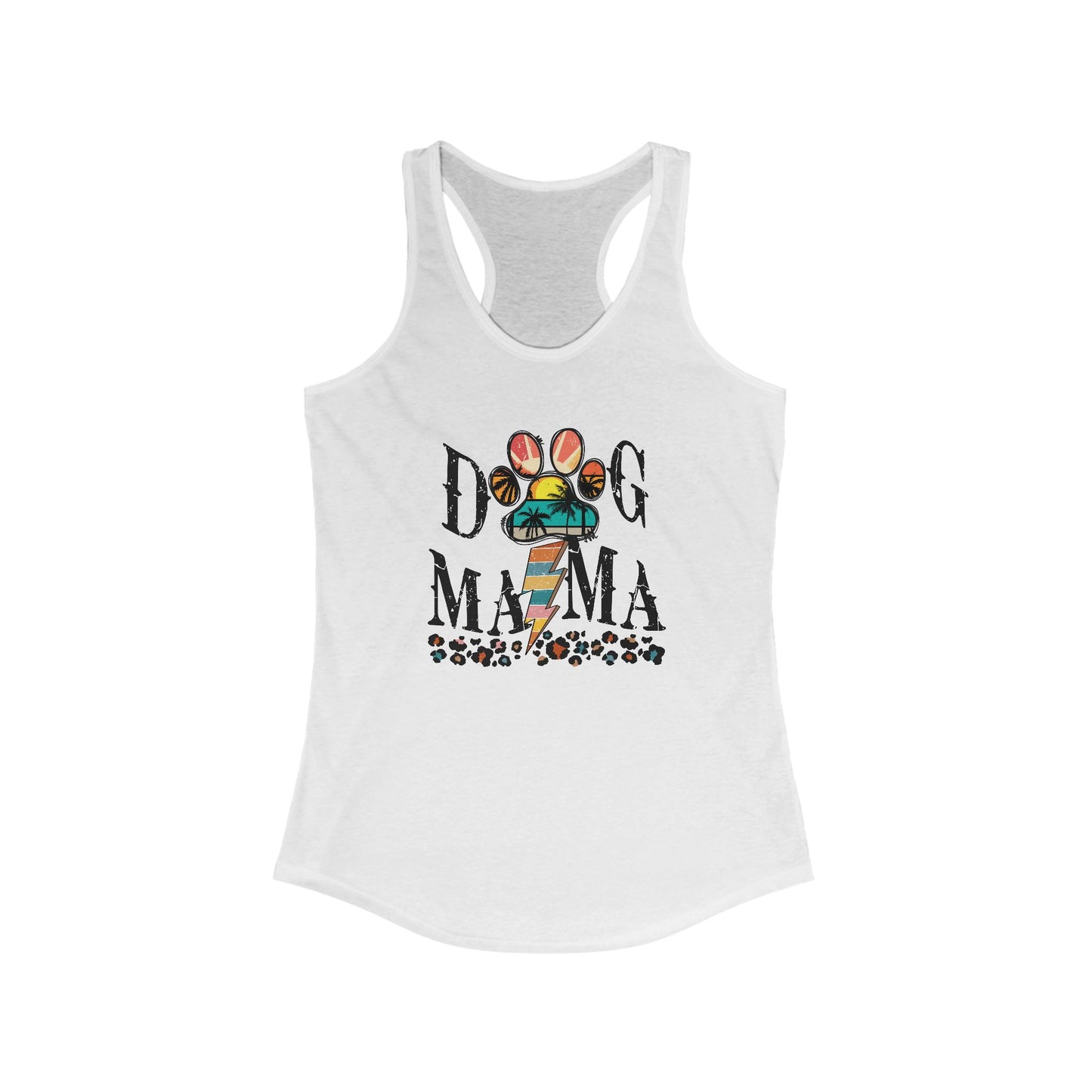 Summer Dog Mama Racerback Tank