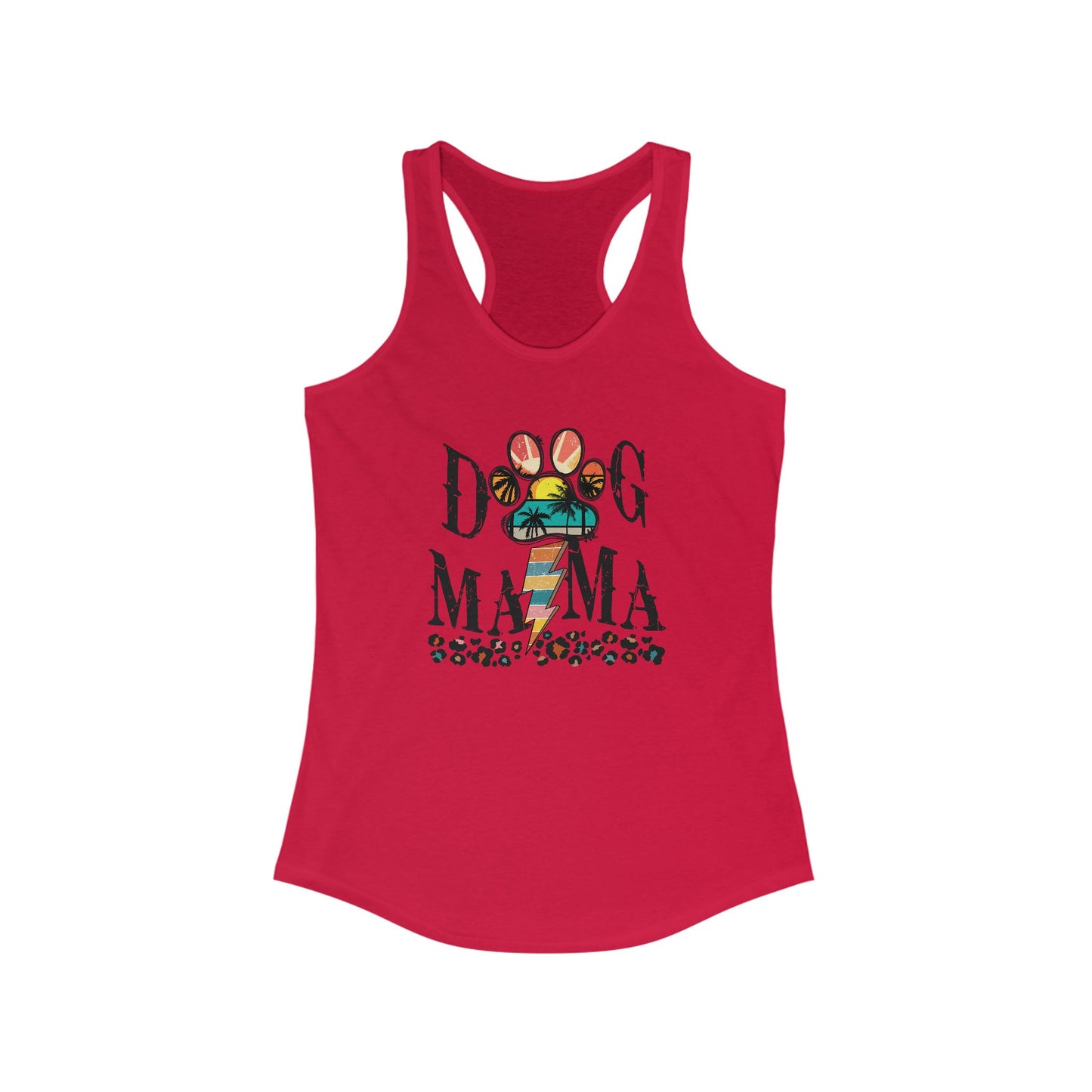 Summer Dog Mama Racerback Tank