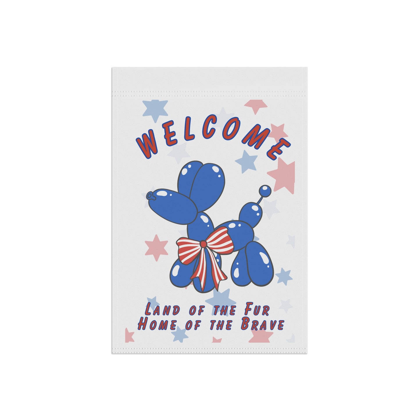 Patriotic Garden Flag - Balloon Dog