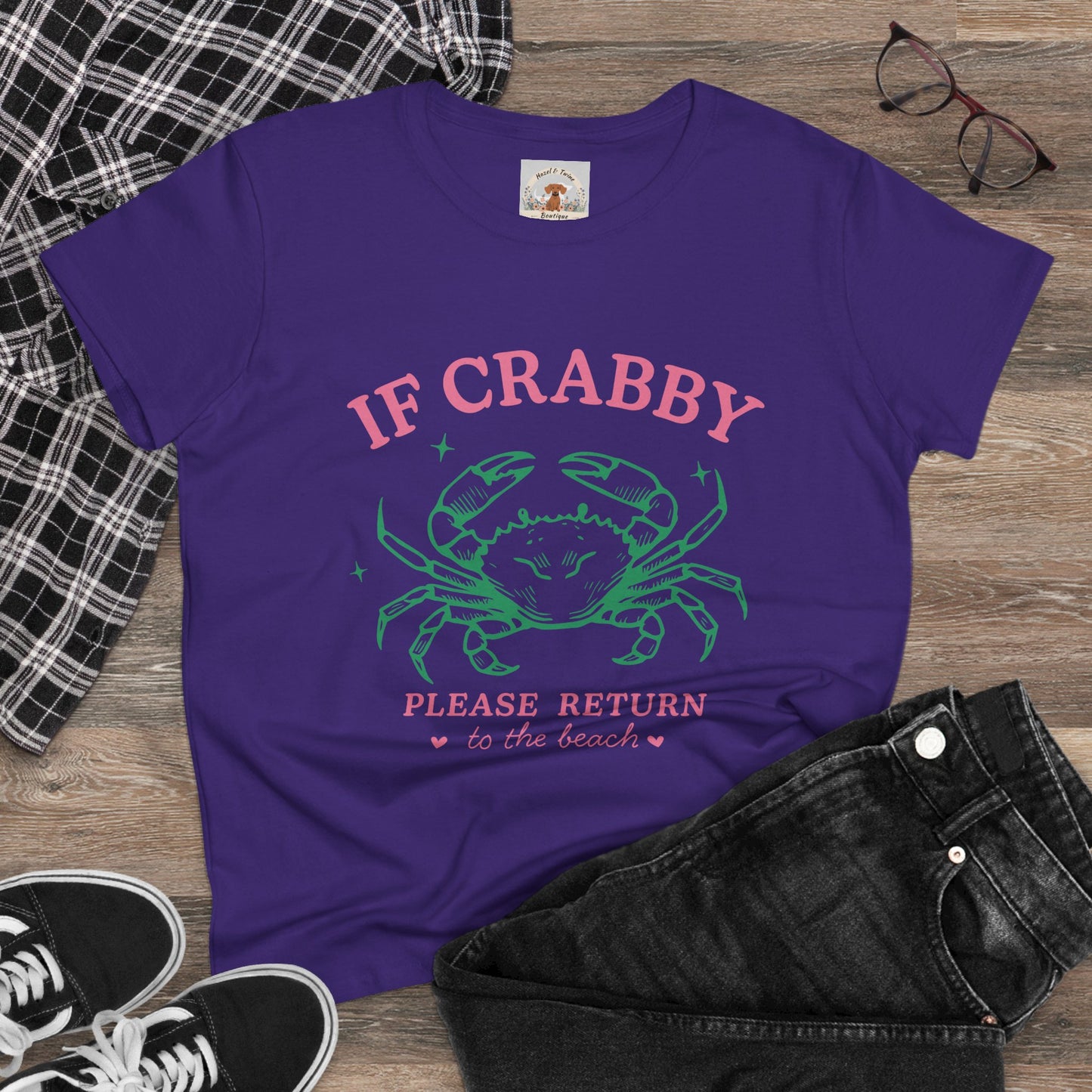 If Crabby, Please Return to Beach Tee