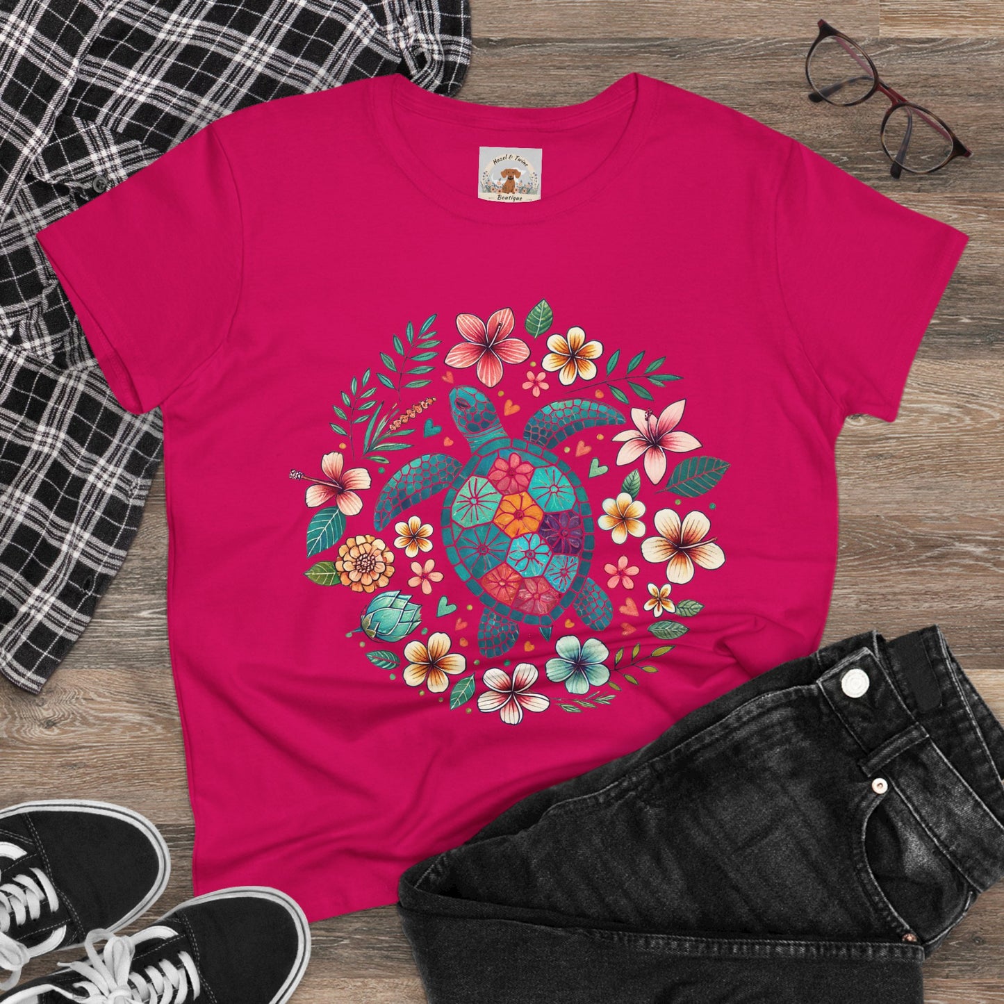 Turtle in Bloom Tee