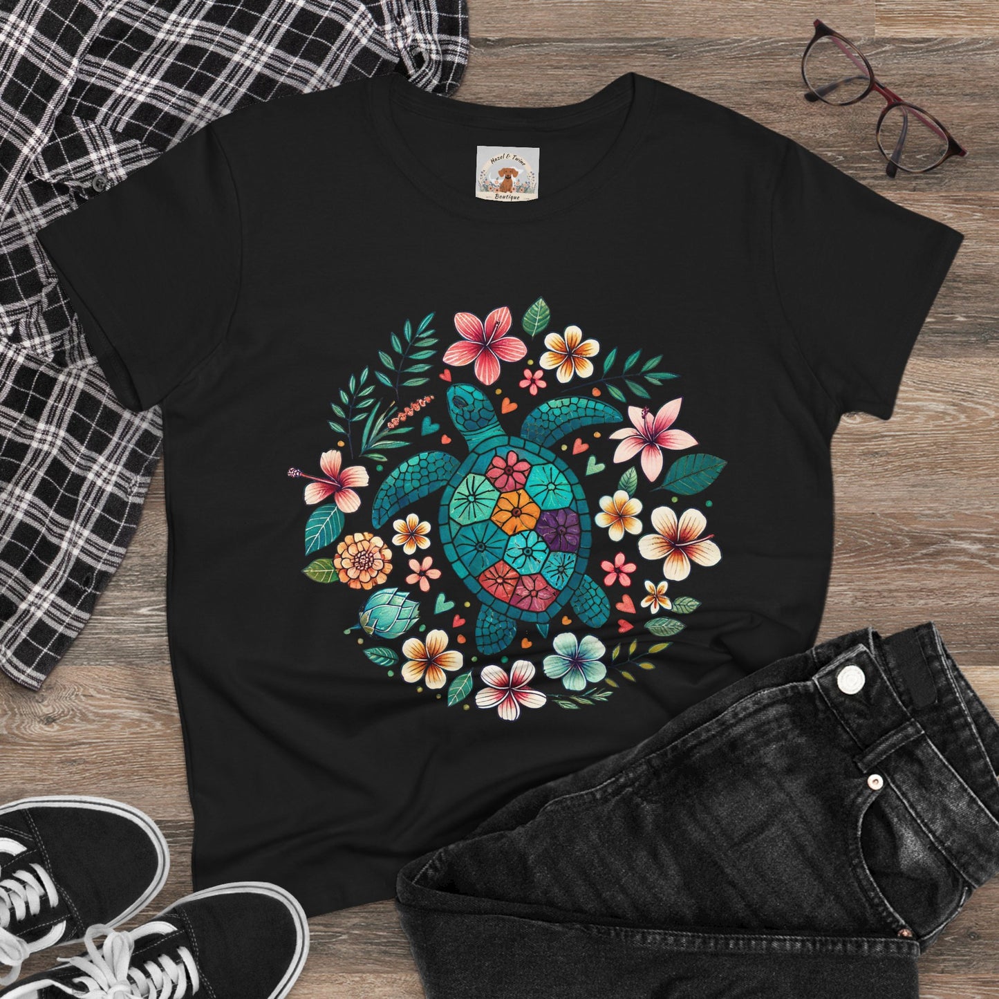 Turtle in Bloom Tee