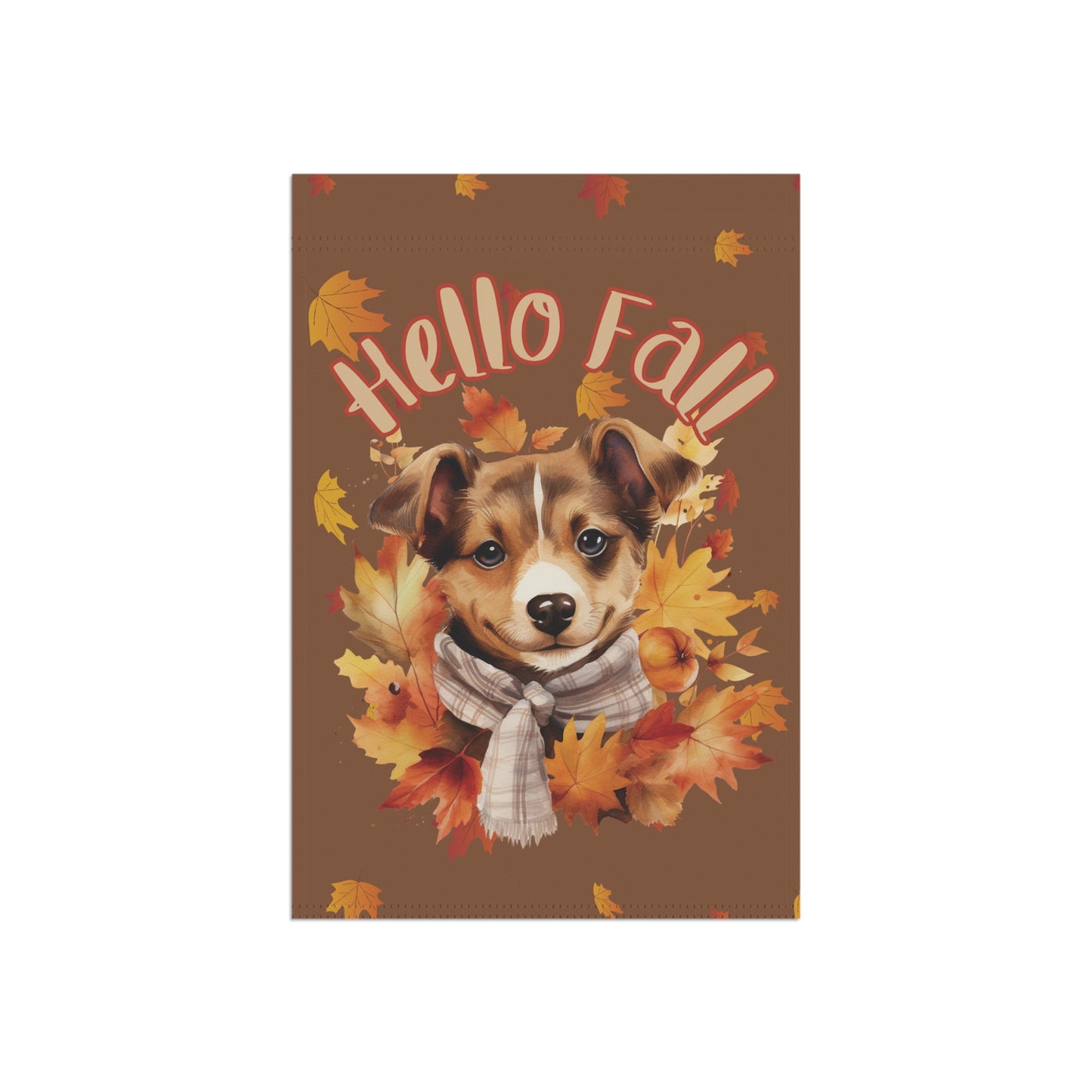 Hello Fall Jack Russell Garden Flag