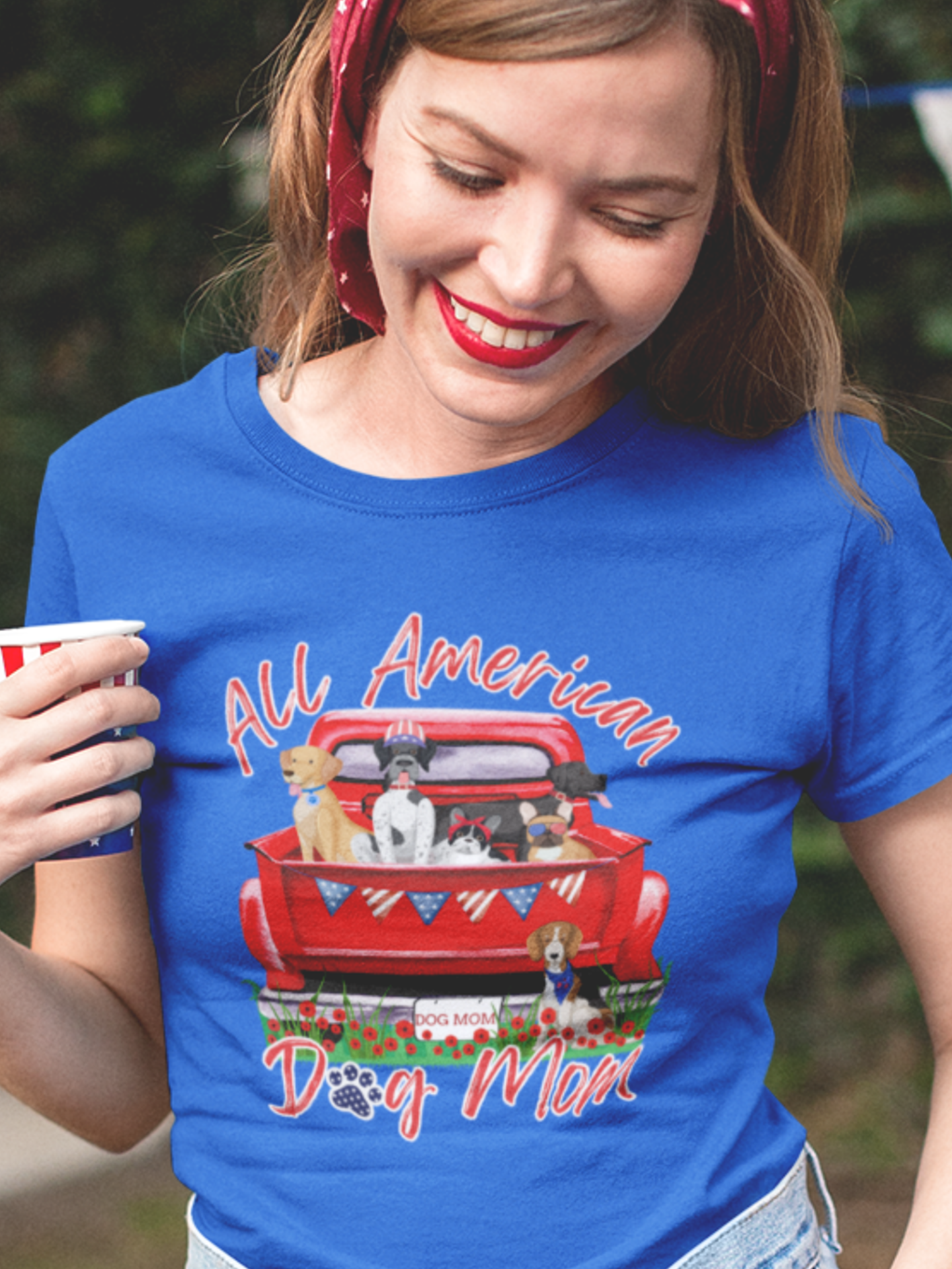 All-American Dog Mom Tee