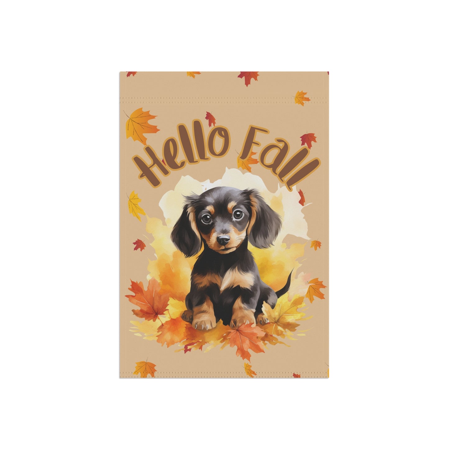 Hello Fall Dachshund Garden Banner