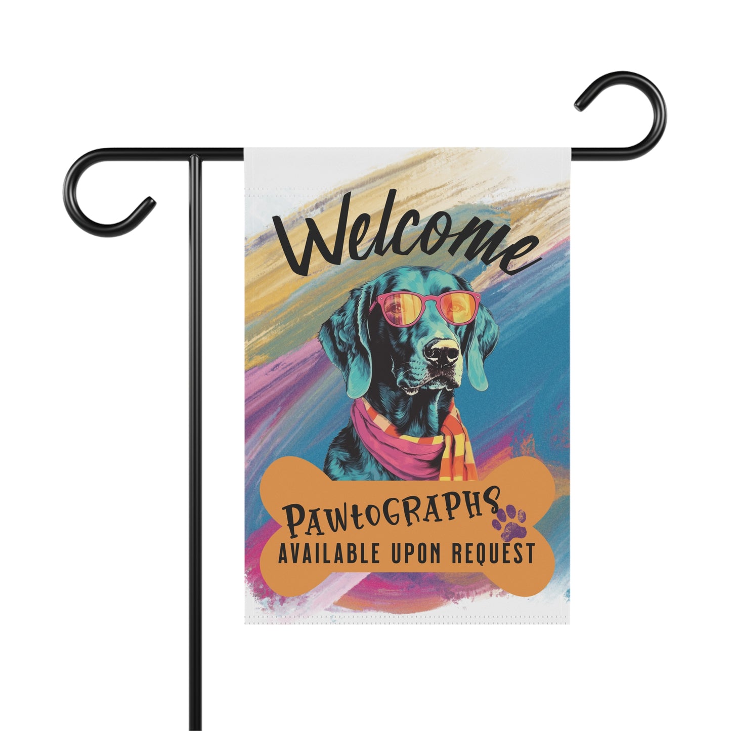 Labrador Pawtographs Available Garden Flag