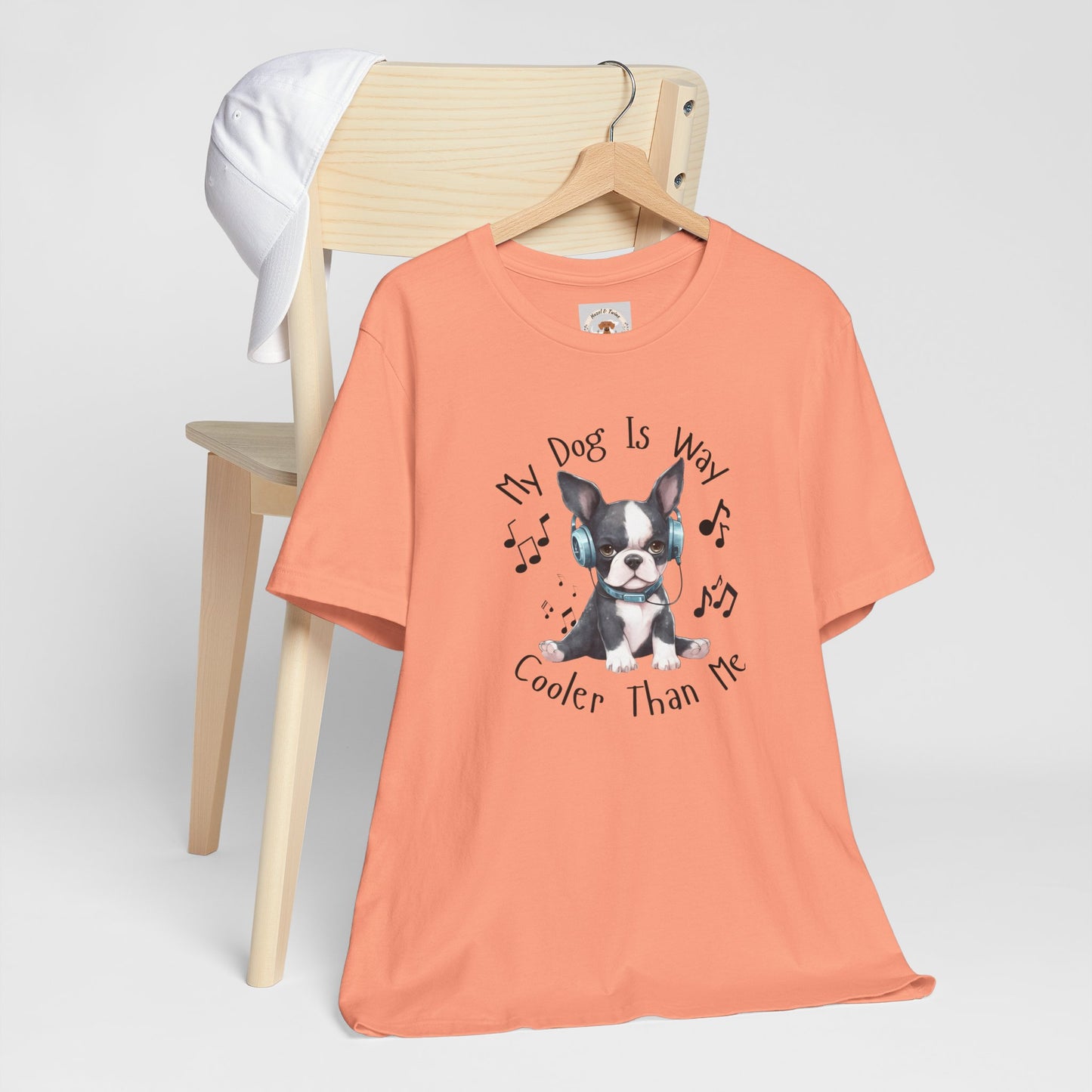 My Dog Is Cooler Than Me Tee - Boston Terrier