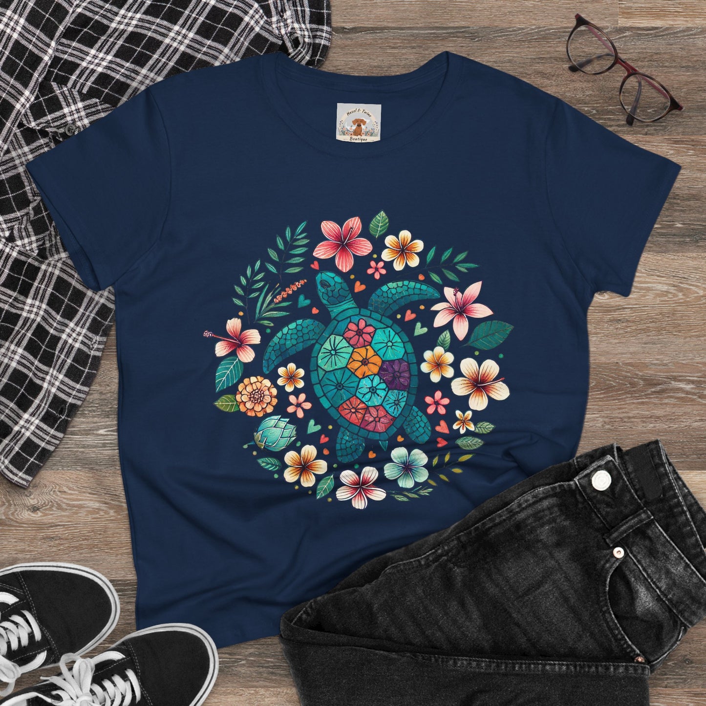 Turtle in Bloom Tee