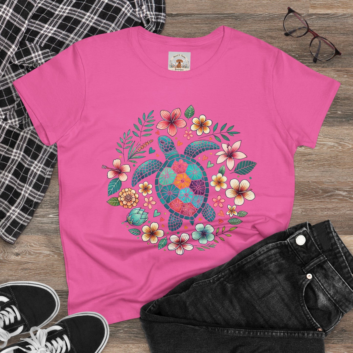 Turtle in Bloom Tee