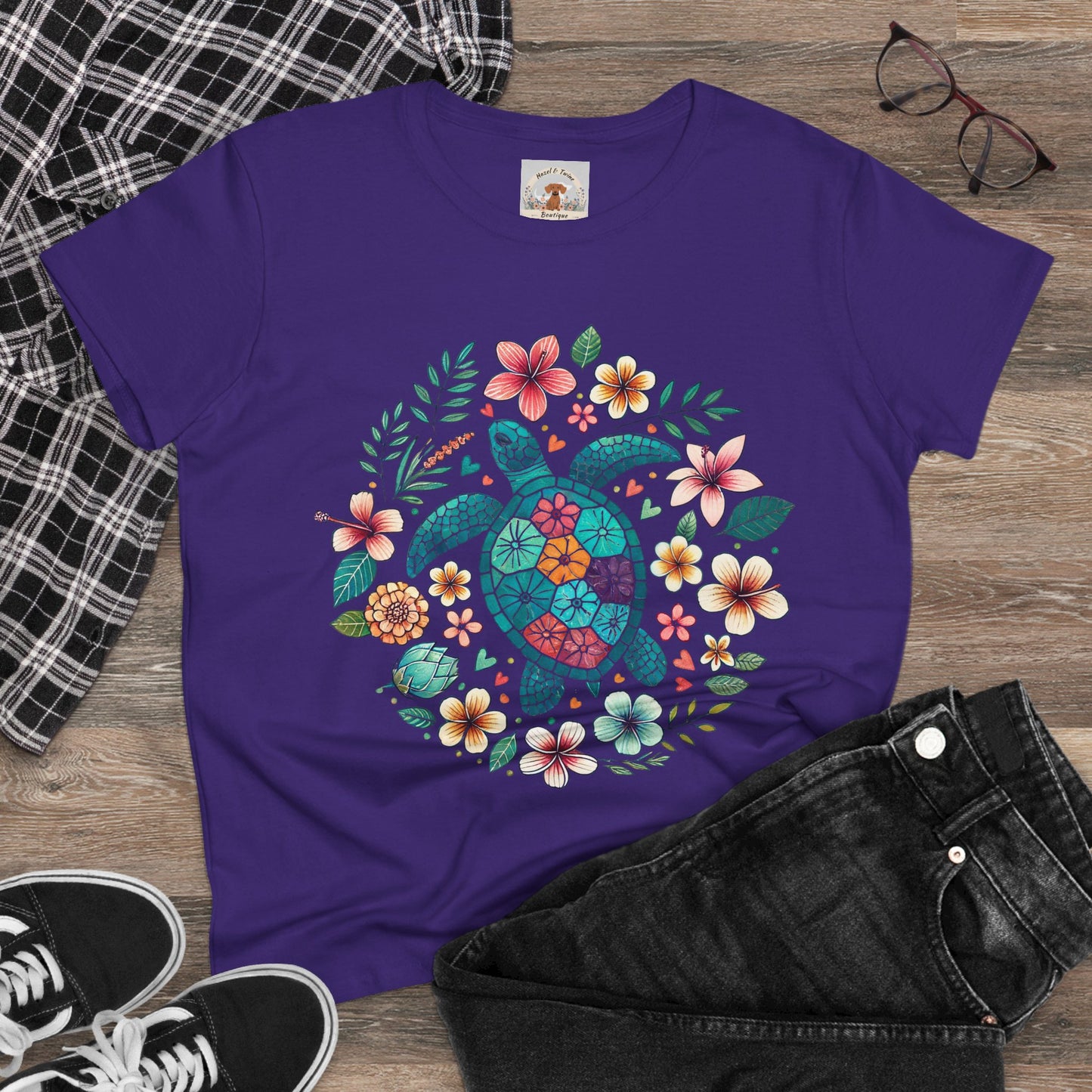 Turtle in Bloom Tee