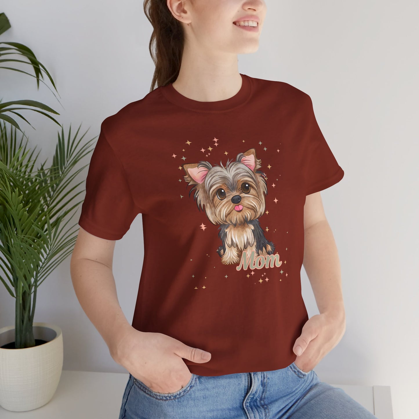 Yorkie Mom Starburst T-shirt
