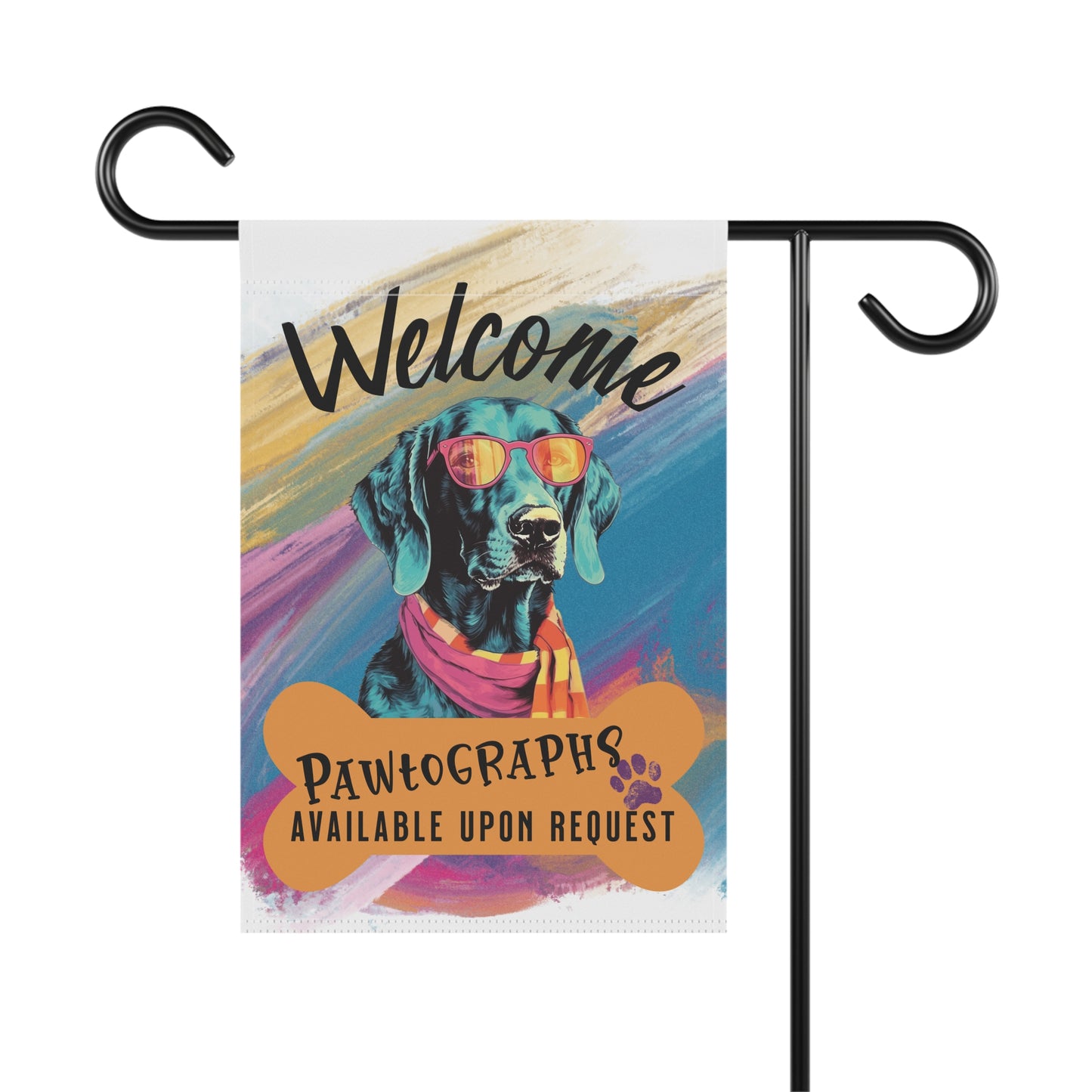 Labrador Pawtographs Available Garden Flag