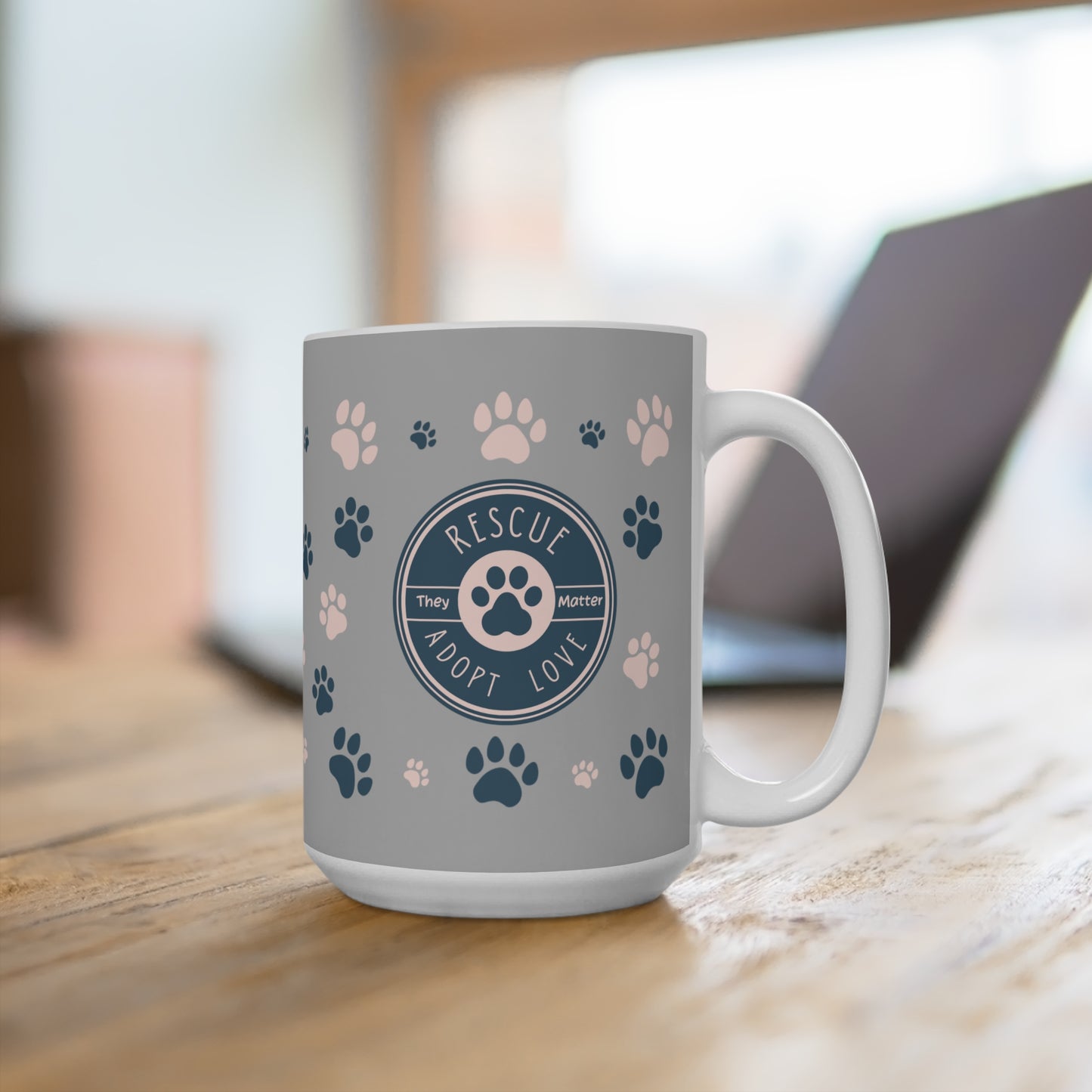 Rescue Adopt Love Mug