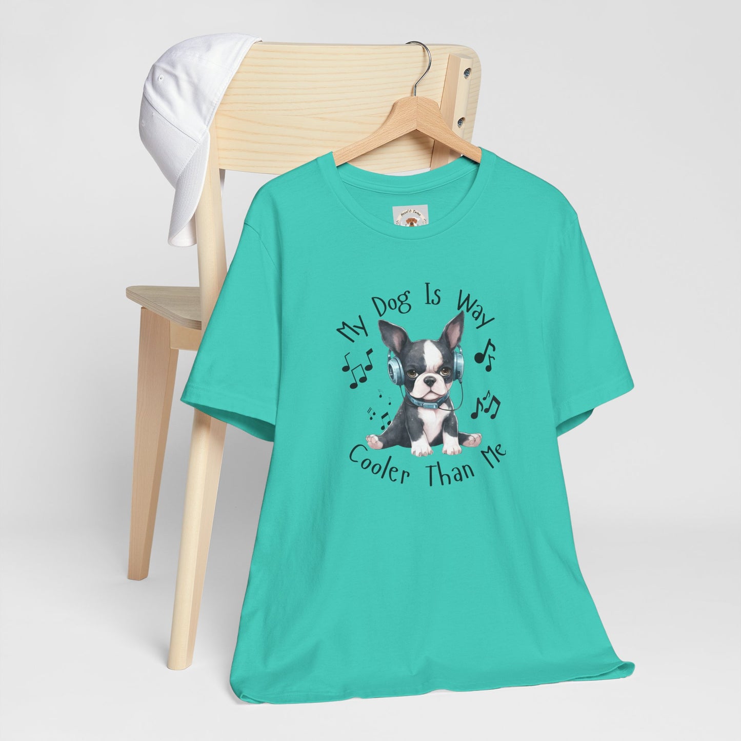My Dog Is Cooler Than Me Tee - Boston Terrier