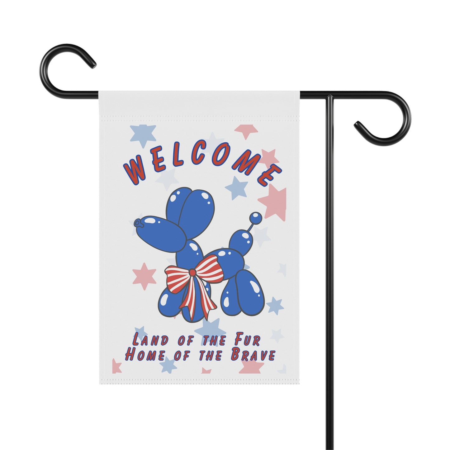 Patriotic Garden Flag - Balloon Dog