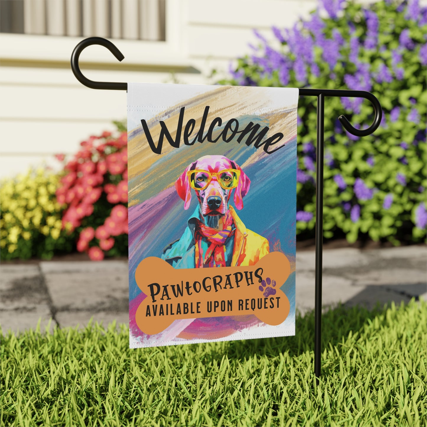 Great Dane Pawtographs Available Garden Flag