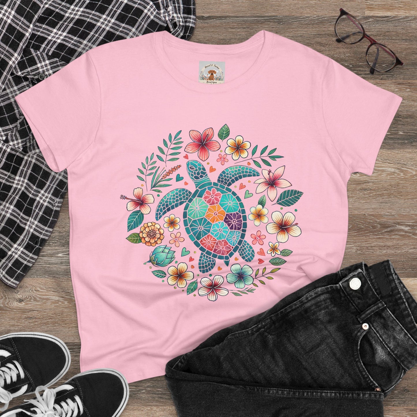 Turtle in Bloom Tee