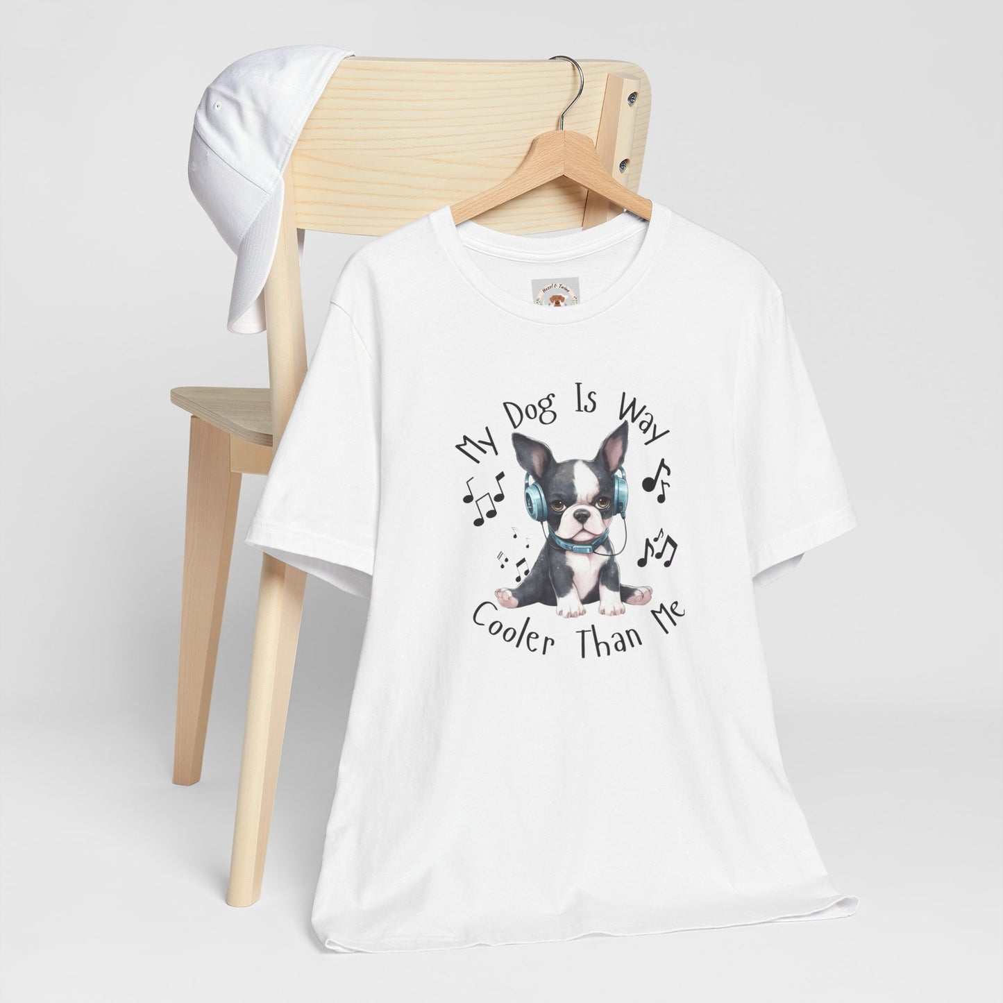 My Dog Is Cooler Than Me Tee - Boston Terrier