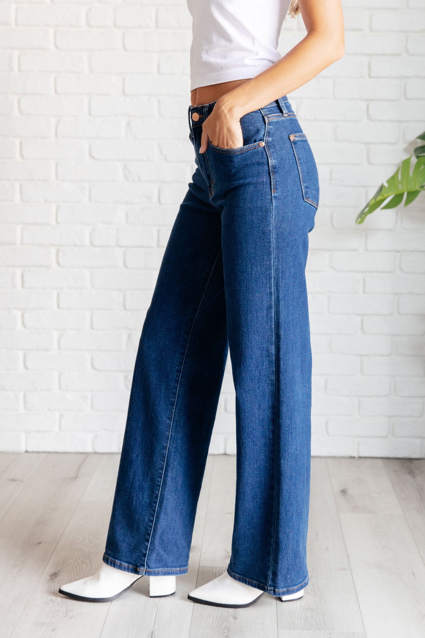 Judy Blue - Hazel High Rise Vintage Wide Leg Jeans