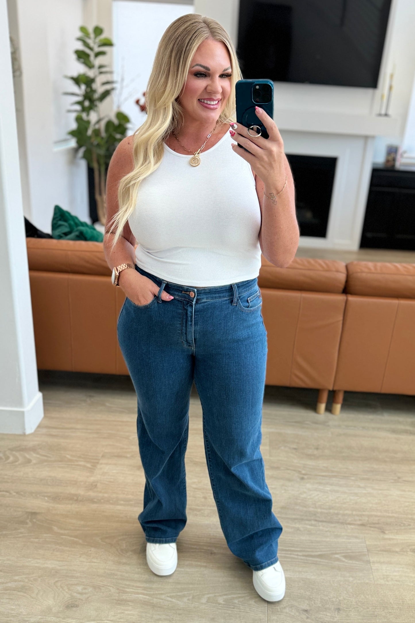 Judy Blue - Hazel High Rise Vintage Wide Leg Jeans