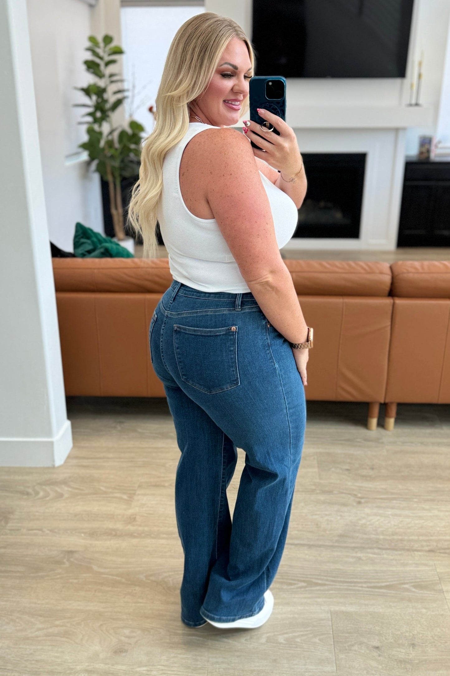 Judy Blue - Hazel High Rise Vintage Wide Leg Jeans