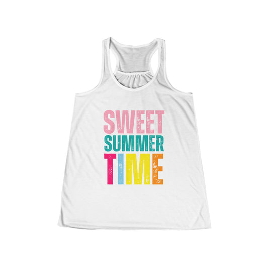 Sweet Summer Time Women's Flowy Racerback Tank