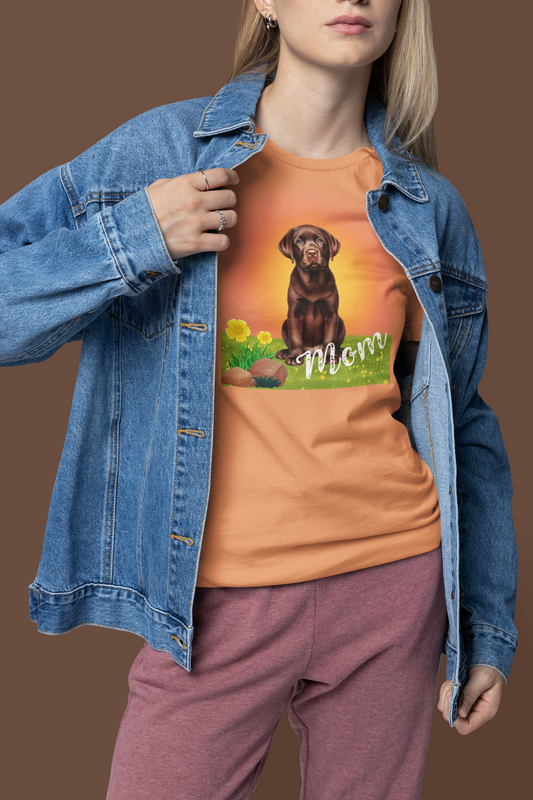 Chocolate Lab Mom Tee