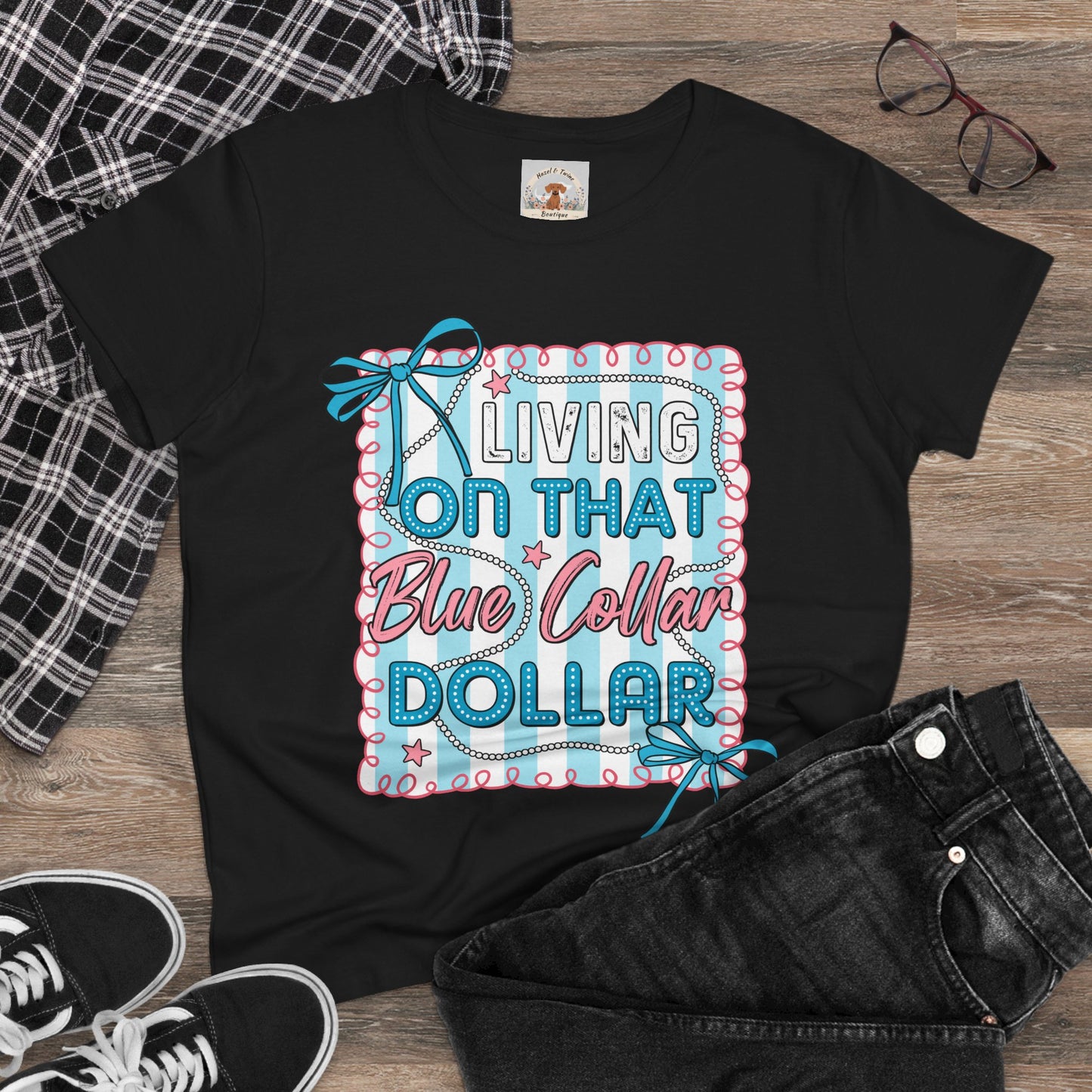 Living on That Blue Collar Dollar Women's Tee
