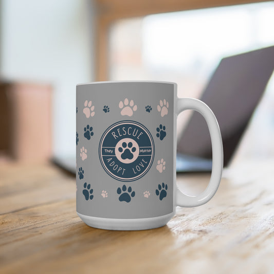 Rescue Adopt Love Mug