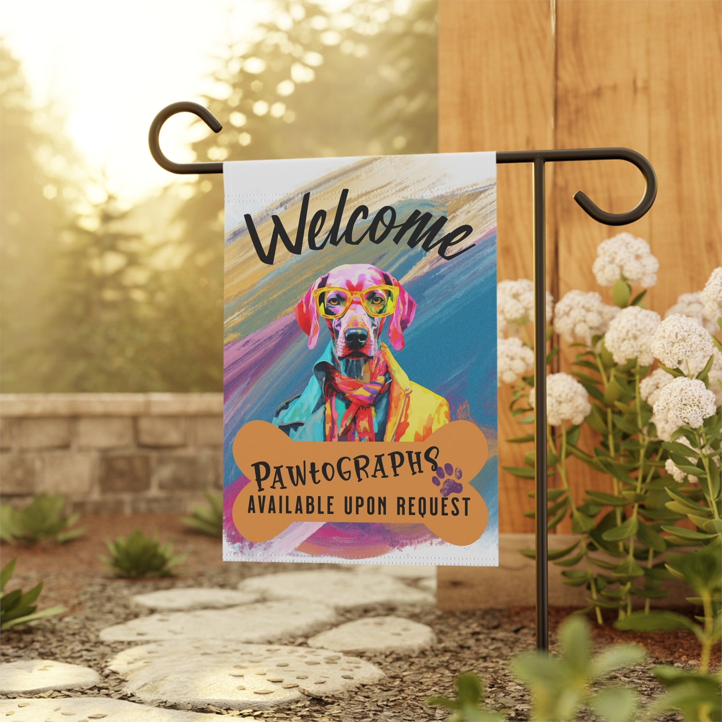 Great Dane Pawtographs Available Garden Flag
